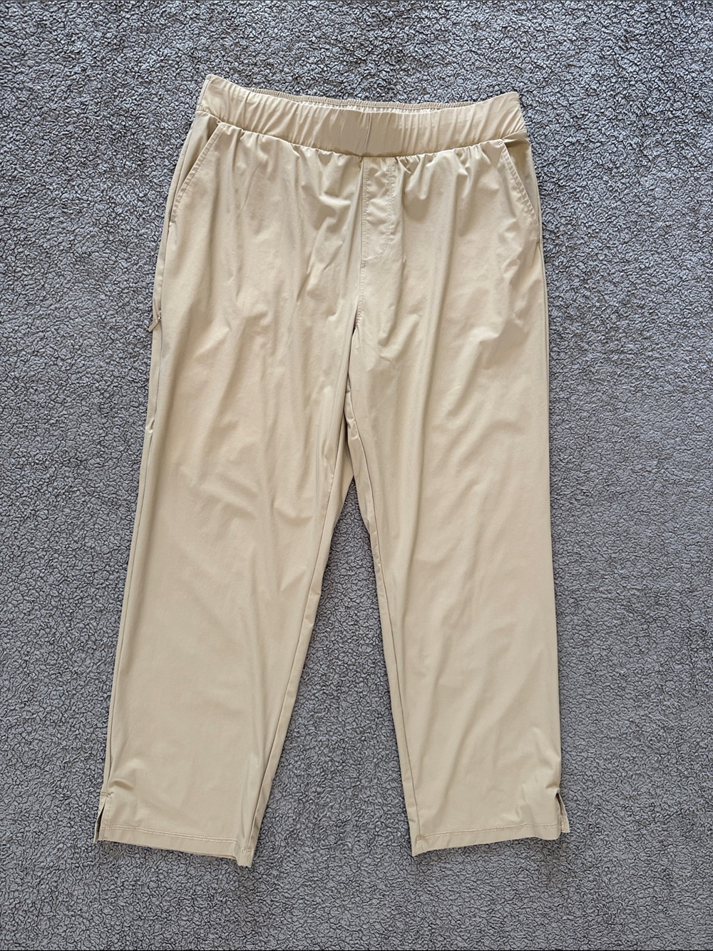 Baleaf Women's Light Beige Elastic-Waist Chinos